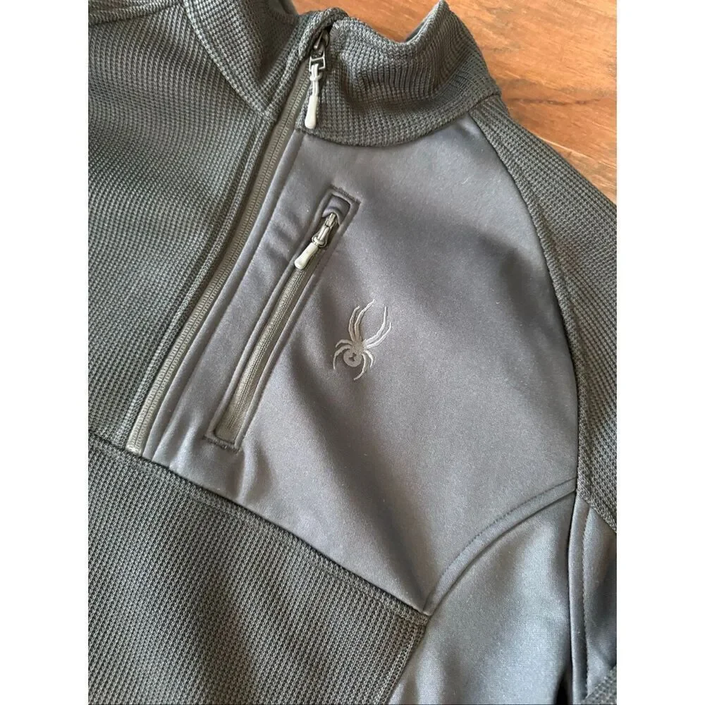 Spyder NEW Black Quarter Zip Long Sleeve XL